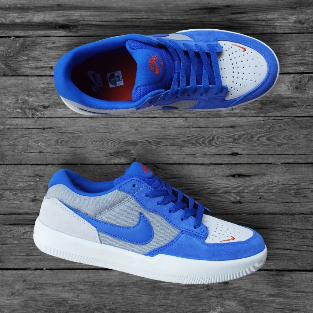 Nike Sb Force 58 Shoes  College GreyRacer Blue Brand New